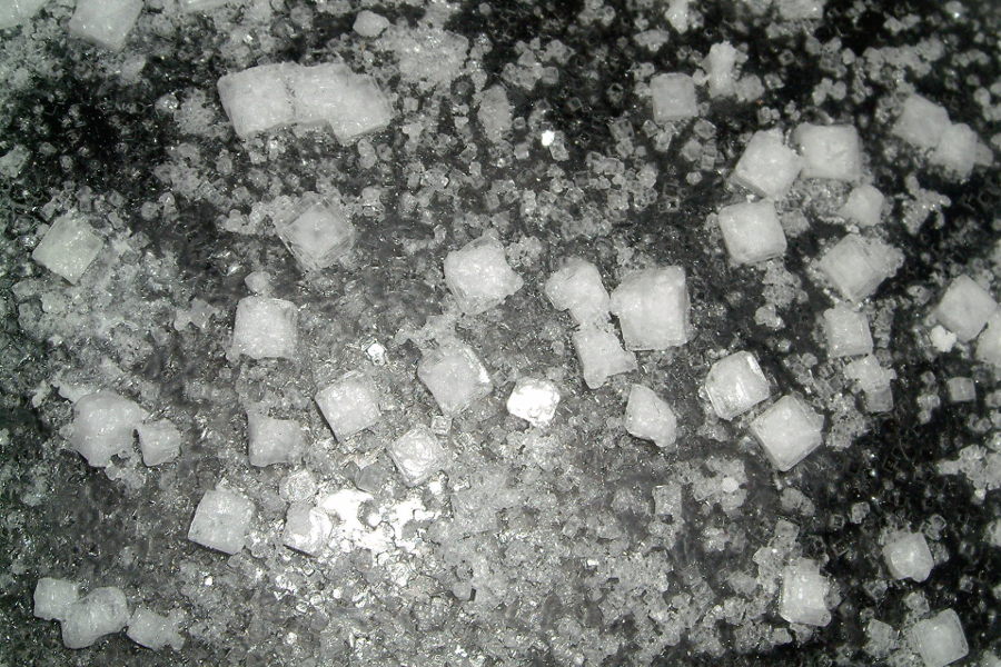 Natriumchloridkristalle