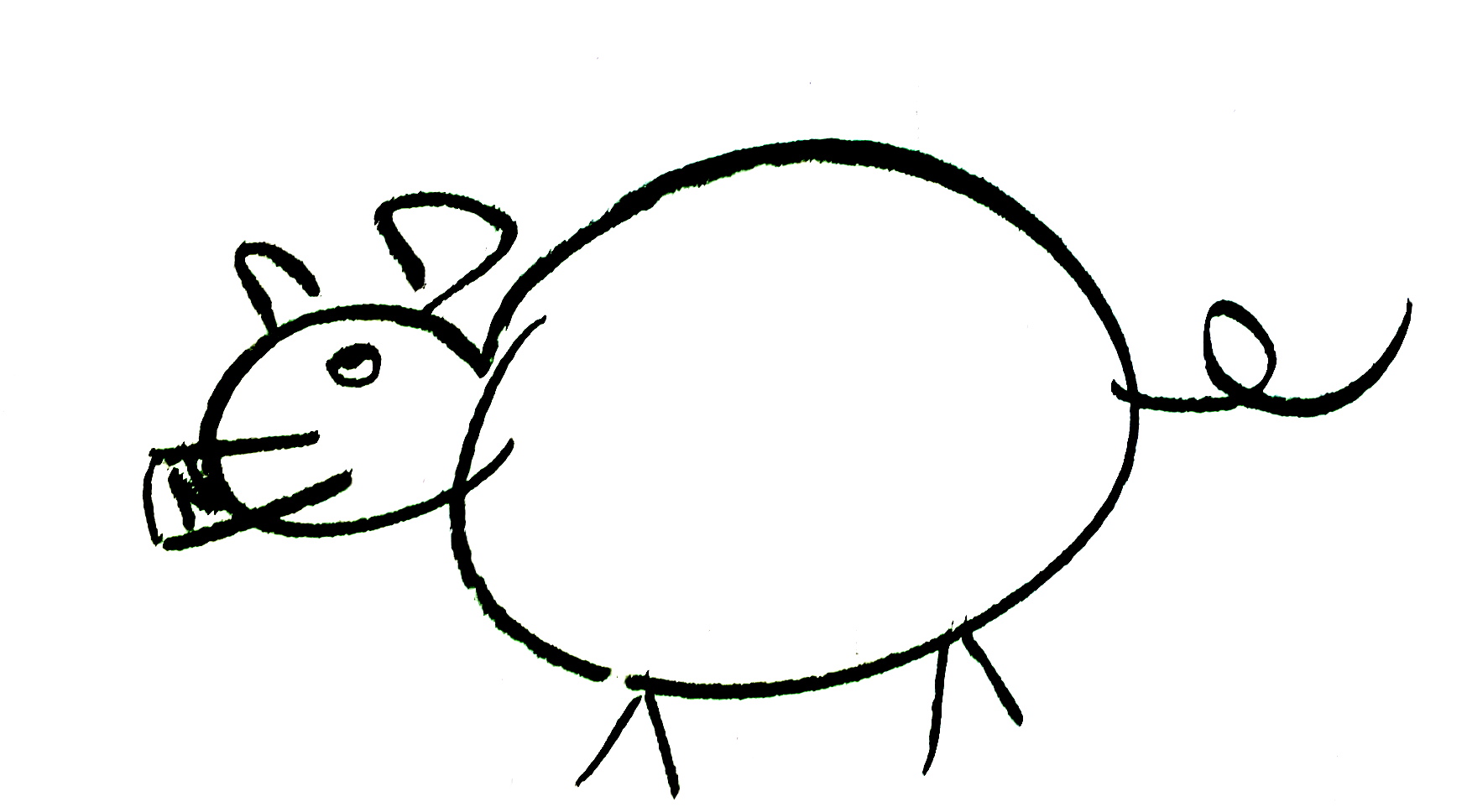 Das Bio-LK Maskottchen - das LK-Schwein